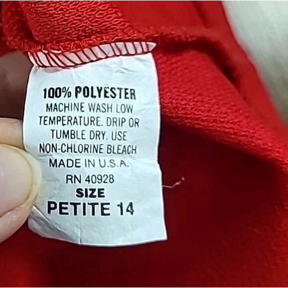 VTG 80s Pablo Collection 14P Red White Pencil Skirt & Jacket Sexy Secretary EUC - Picture 5 of 12